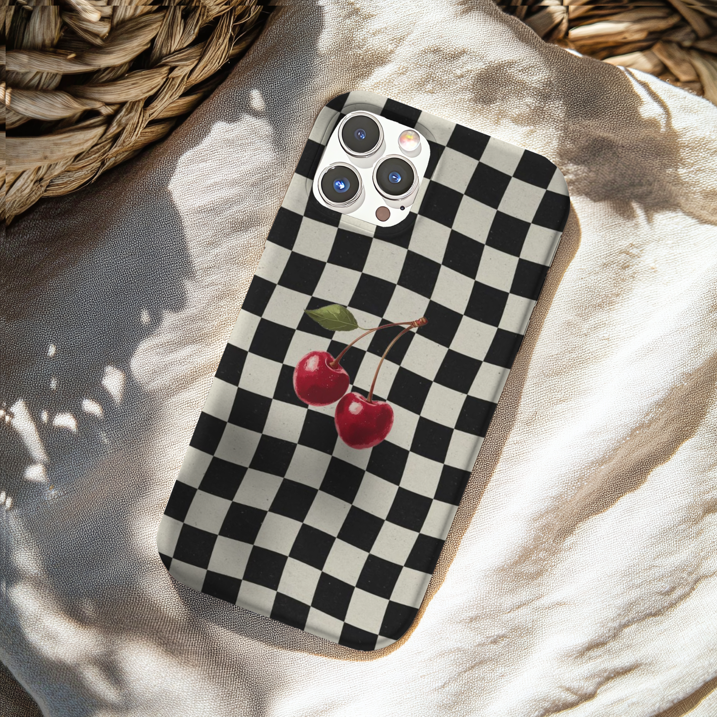 DIY Cherry Checkers Rhinestone Case Kit